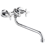 Смеситель для ванны, РМС, с кран-буксой, хром, SL72-140