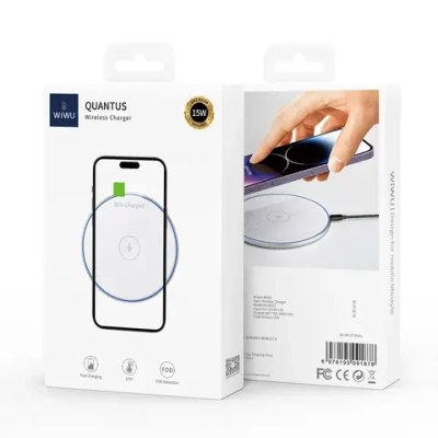 Беспроводное зарядное устройство WIWU Quantus Wireless Charger 15W (Wi-012) (белый)
