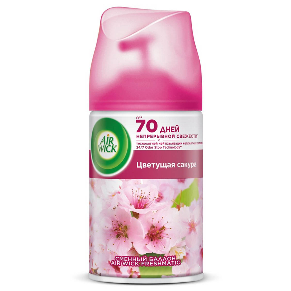 Освежитель воздуха Airwick Цветущая Сакура 250 мл сменный баллон (новый распылитель)
