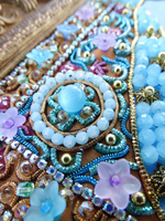 И-26а Набор для вышивания хрустальными камнями Святые Петр и Феврония (мал.)