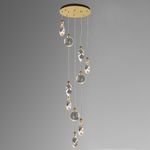 Подвесной светильник MT9176-10H titanium gold