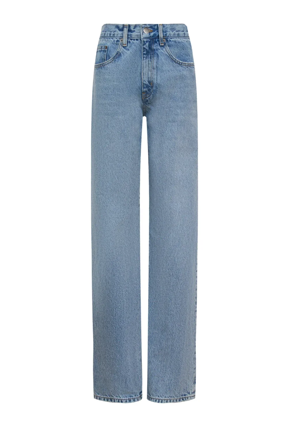 Джинсы relaxed straight синего цвета