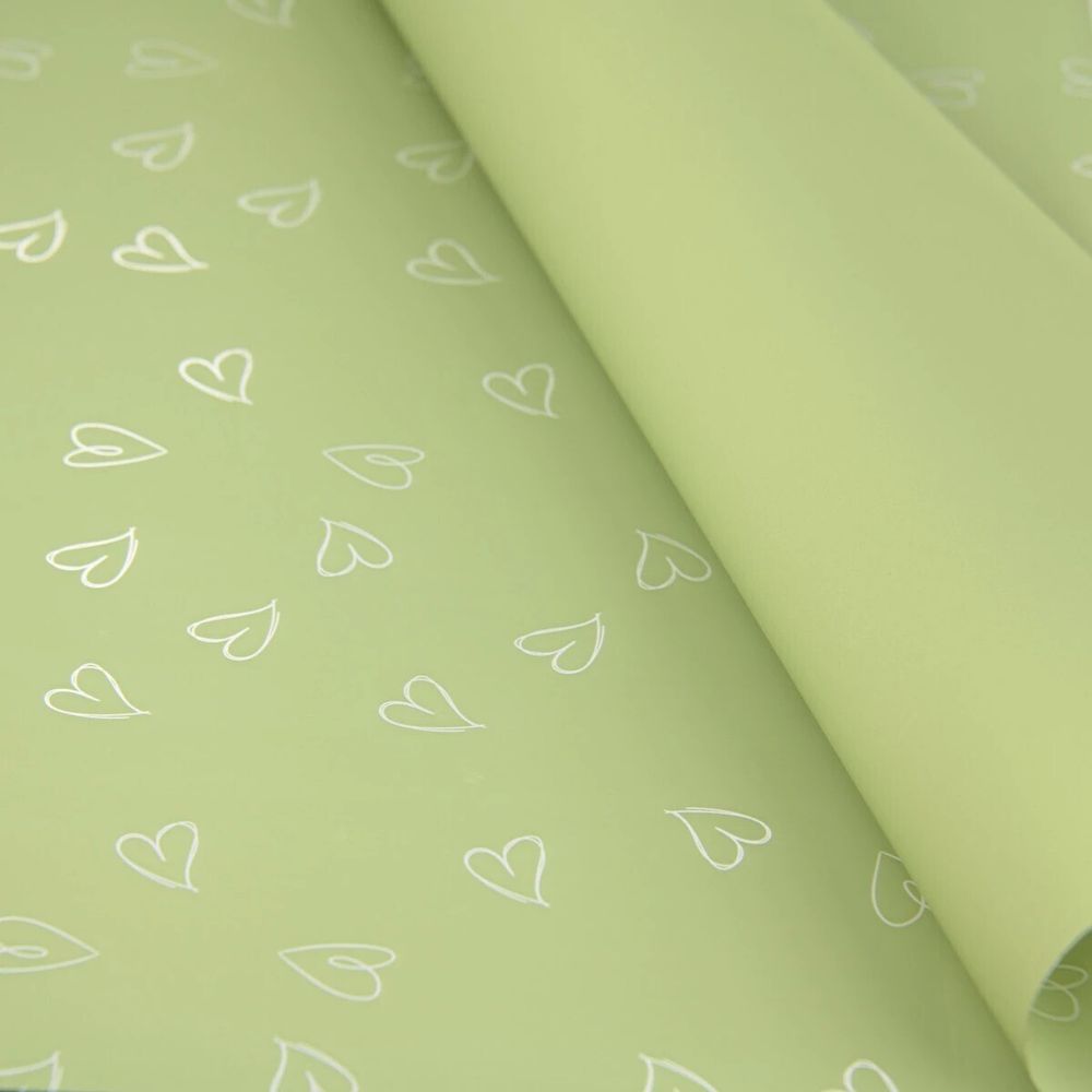 ЛИСТ &quot;СЕРДЕЧКИН&quot; 58*58/20шт МЯТА