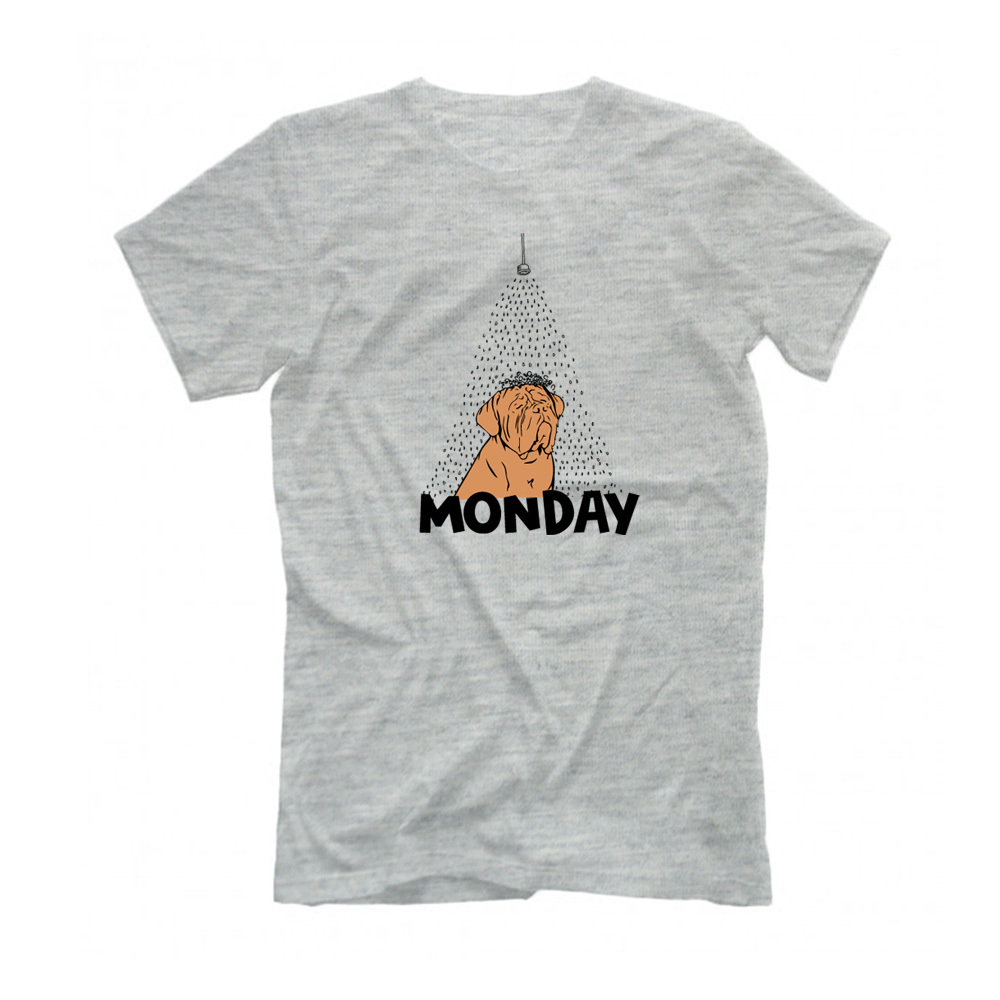 Футболка "Бордоский Дог в понедельник"