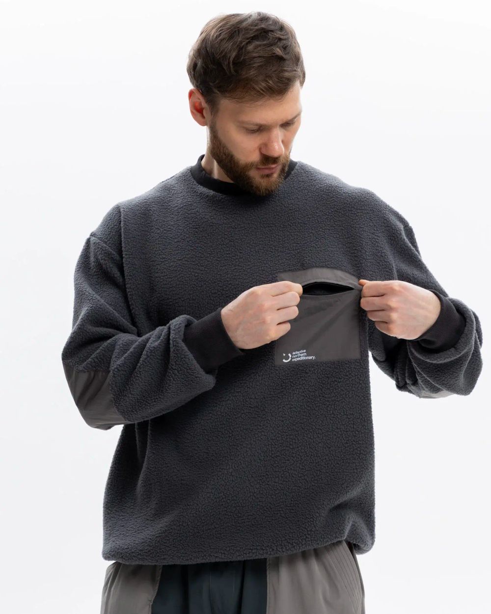 Толстовка Outerkit Boreal Echo темно-серая