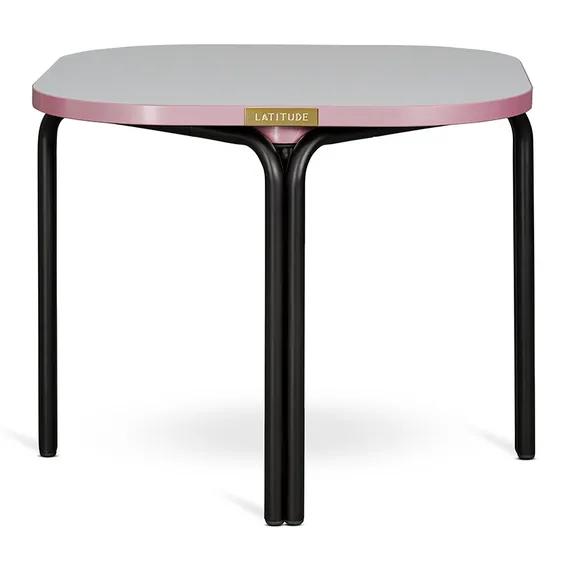 Столик кофейный ror, 50х50 см, черный/серый/розовый