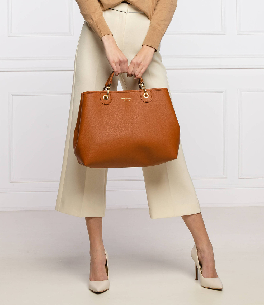 сумка-шопер + поясная сумка Emporio Armani - янтарный(Y3D165 YFO5B)