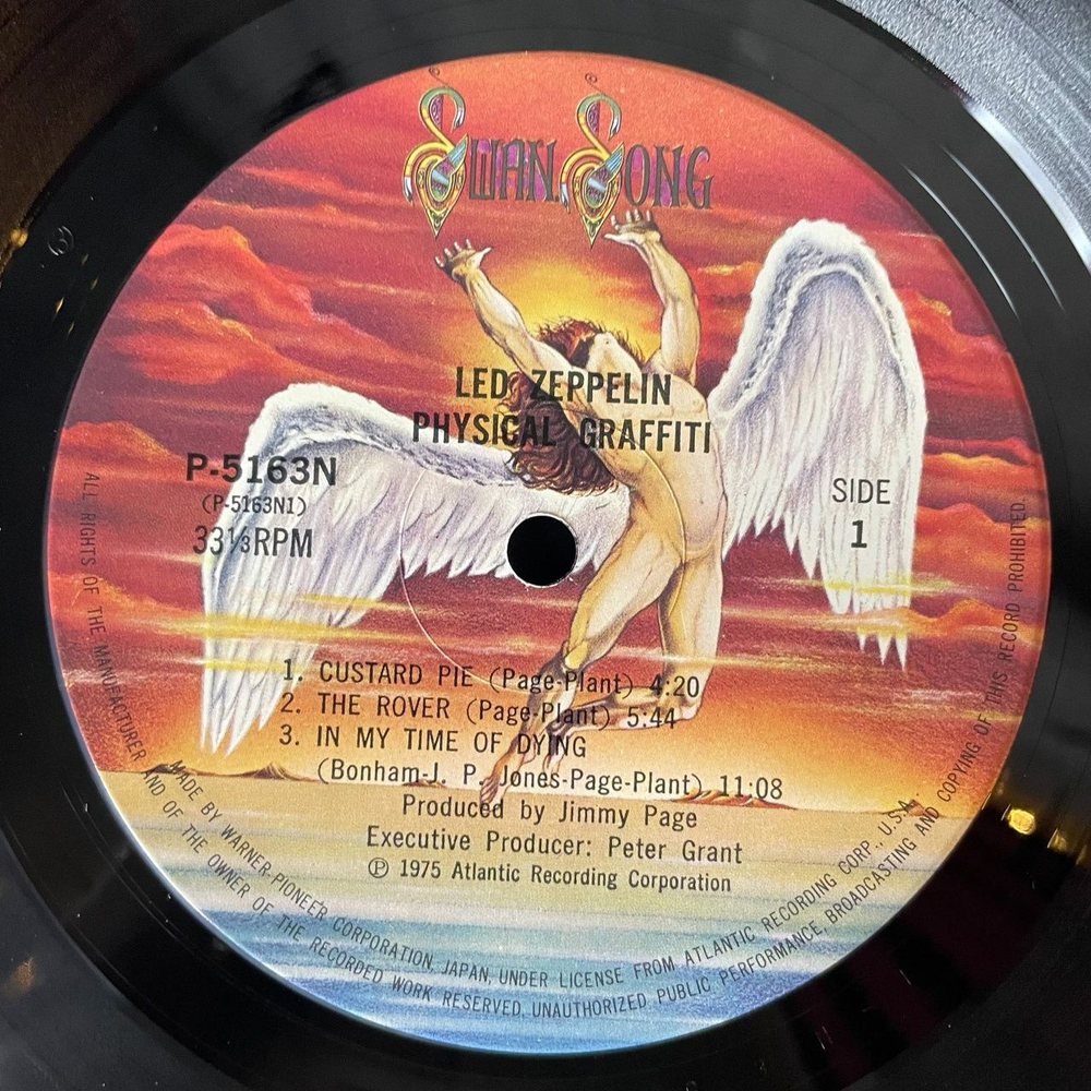 Винтажная виниловая пластинка LP Led Zeppelin Physical Graffiti (Japan 1975) (No Obi) Down By The Seaside P-5163 4N