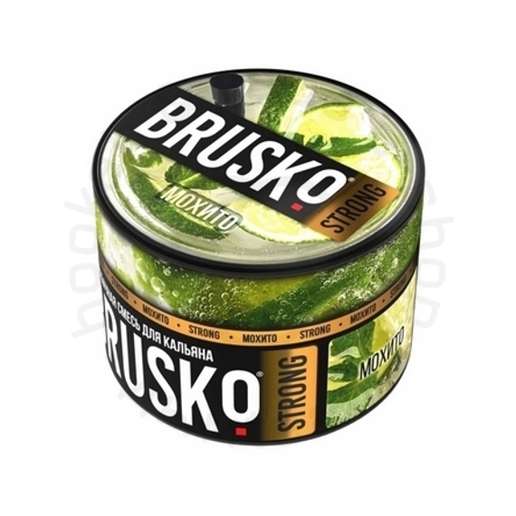 Бестабачная смесь для кальяна BRUSKO, 50 г, Мохито, Strong