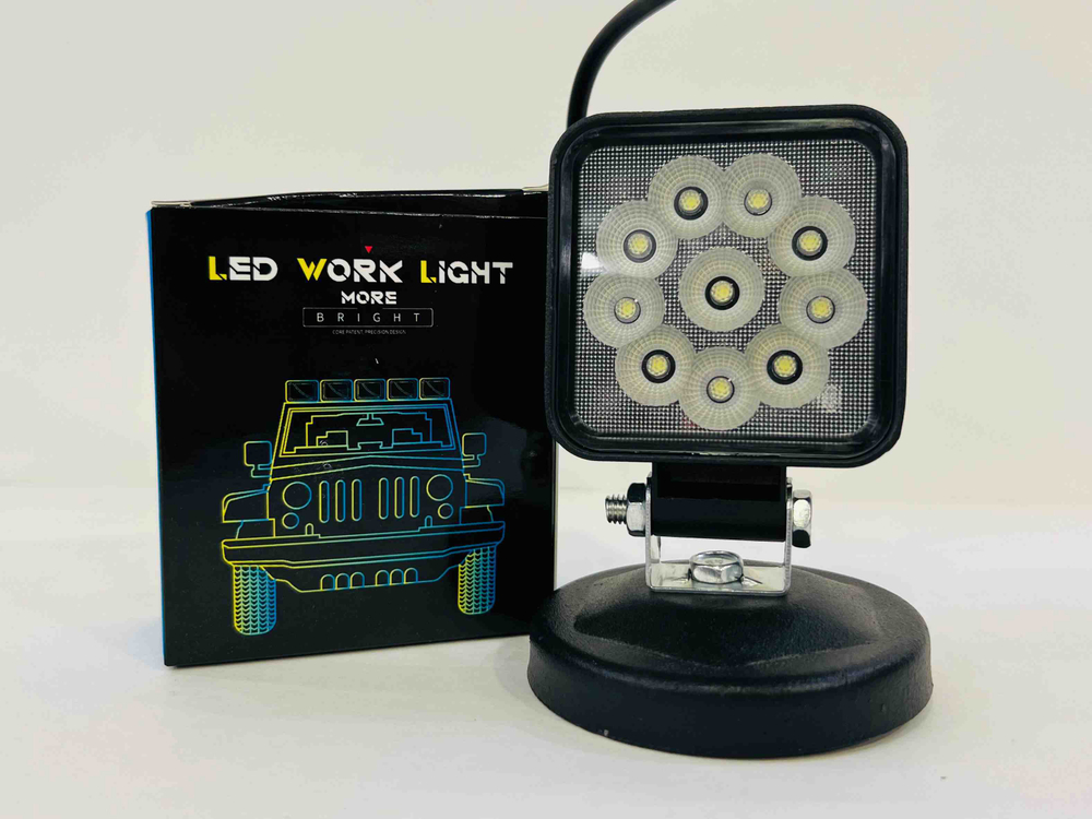 Фара светодиодная дополнительная, квадратная, направленный свет, 10 диодов, 30 Вт, TG (за 1 шт.)