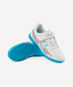 Бутсы зальные Evofly IN Talant White/blue, детский