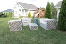 Уличный газовый камин Clifton Square Grey