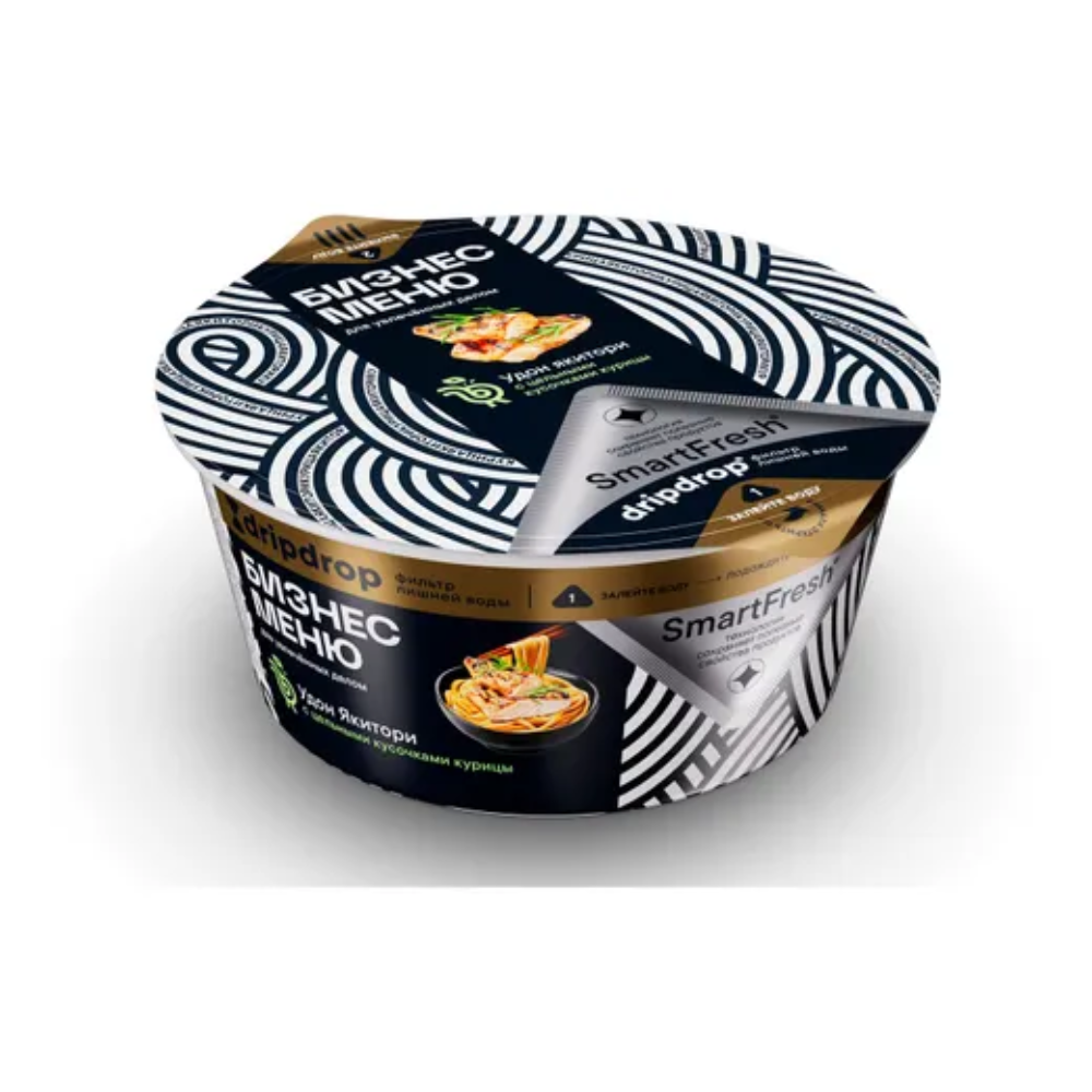 Лапша Бизнес меню Удон Якитори с цельными кусочками курицы 110 гр