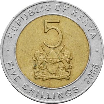 5 шиллингов 2005 Кения