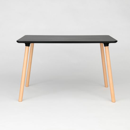 Обеденный стол Copine 120х80 см меламин черный | Купить в StoreForHome.ru