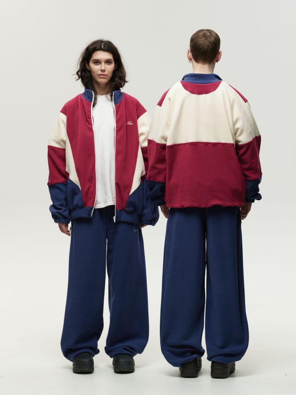 Толстовка Zip-Up Raspberry-Navy Smoke - фото 3