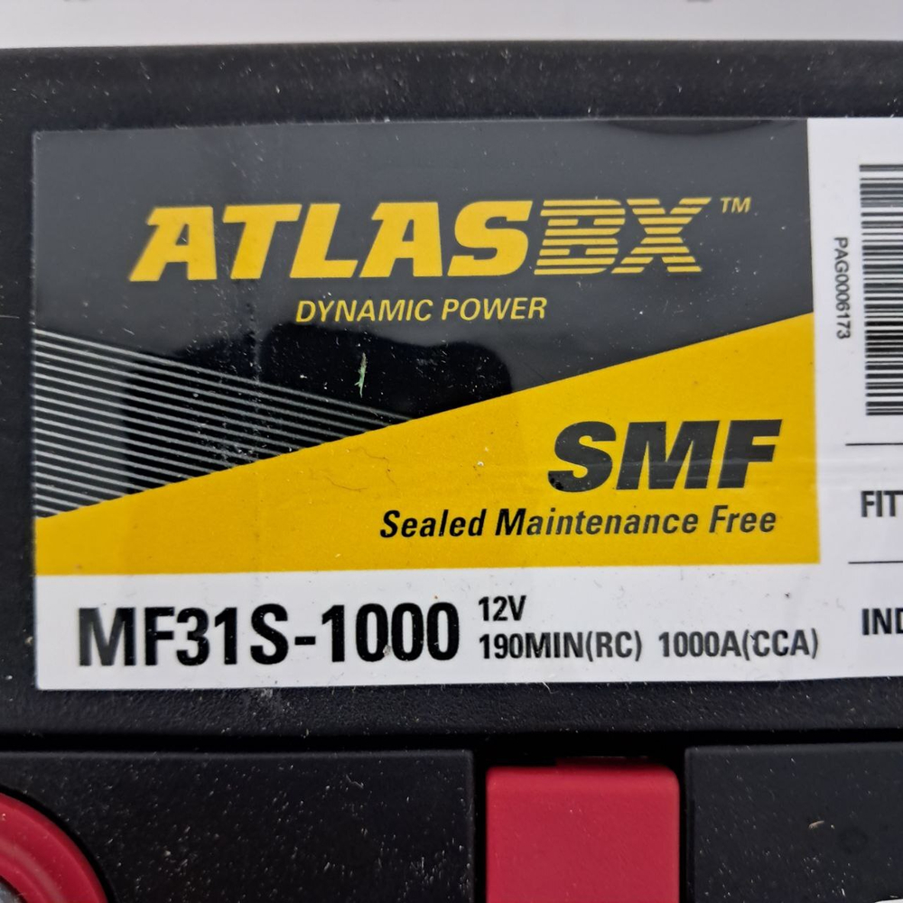 Аккумулятор 12V/190Ah/1000A | MF31S-1000 | ATLAS