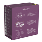 Черный вибратор 8см для пар с пультом ДУ и управлением через приложение We-Vibe Chorus Pro Satin Black SNSP1SG9