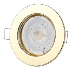 ST1 GD Светильник ЭРА штампованный MR16,12V/220V, 50W золото