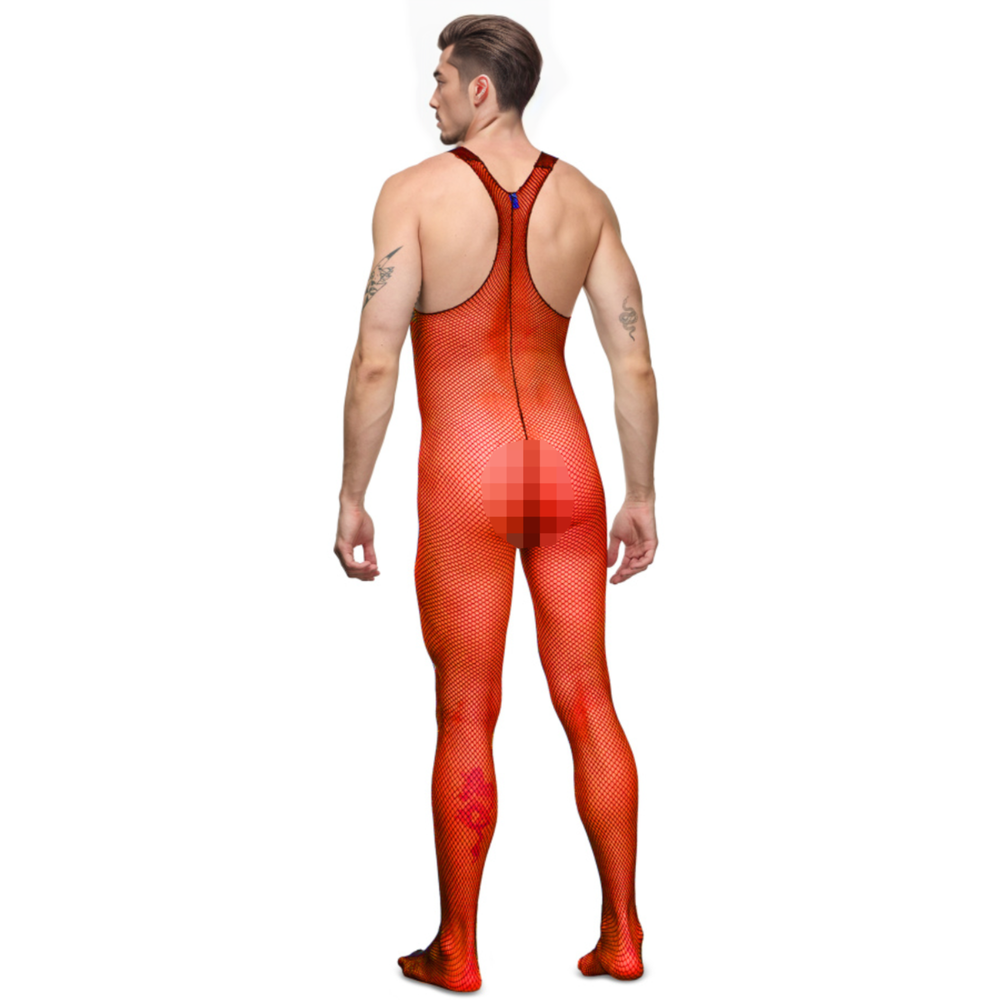 Мужской кэтсьют в сетку красный LaBlinque LB15723