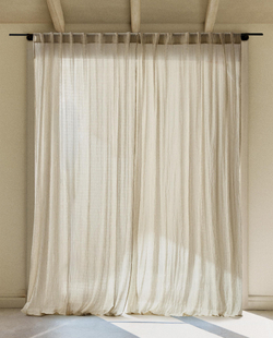 Штора Zara Home, 140х270 см, хлопок, 6607/032