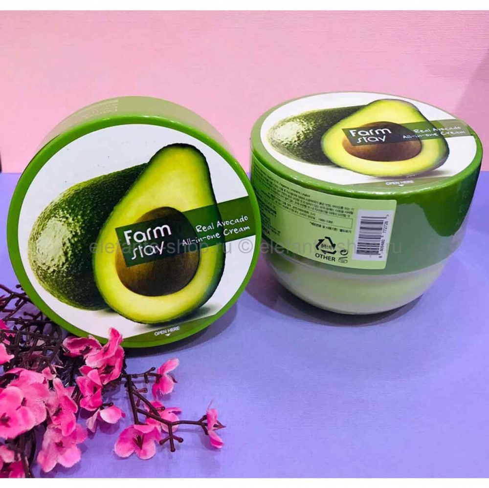 Крем для лица и тела с маслом авокадо FarmStay Real Avocado All-In-One Cream, 300 мл