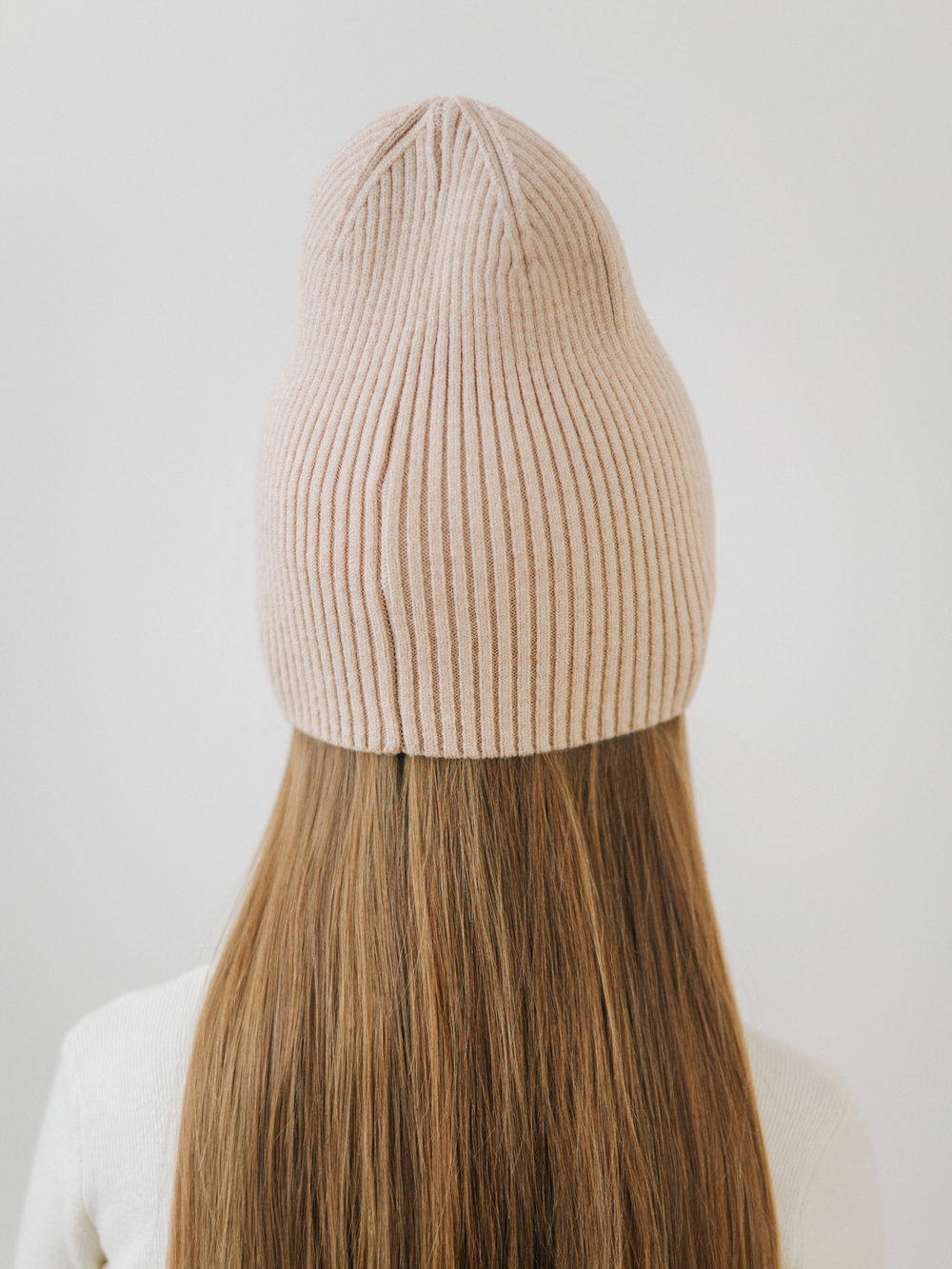 Шапка-бини, Бежевый