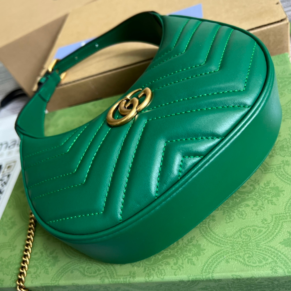 Gucci GG Marmont Half-Moon-Shaped Bag