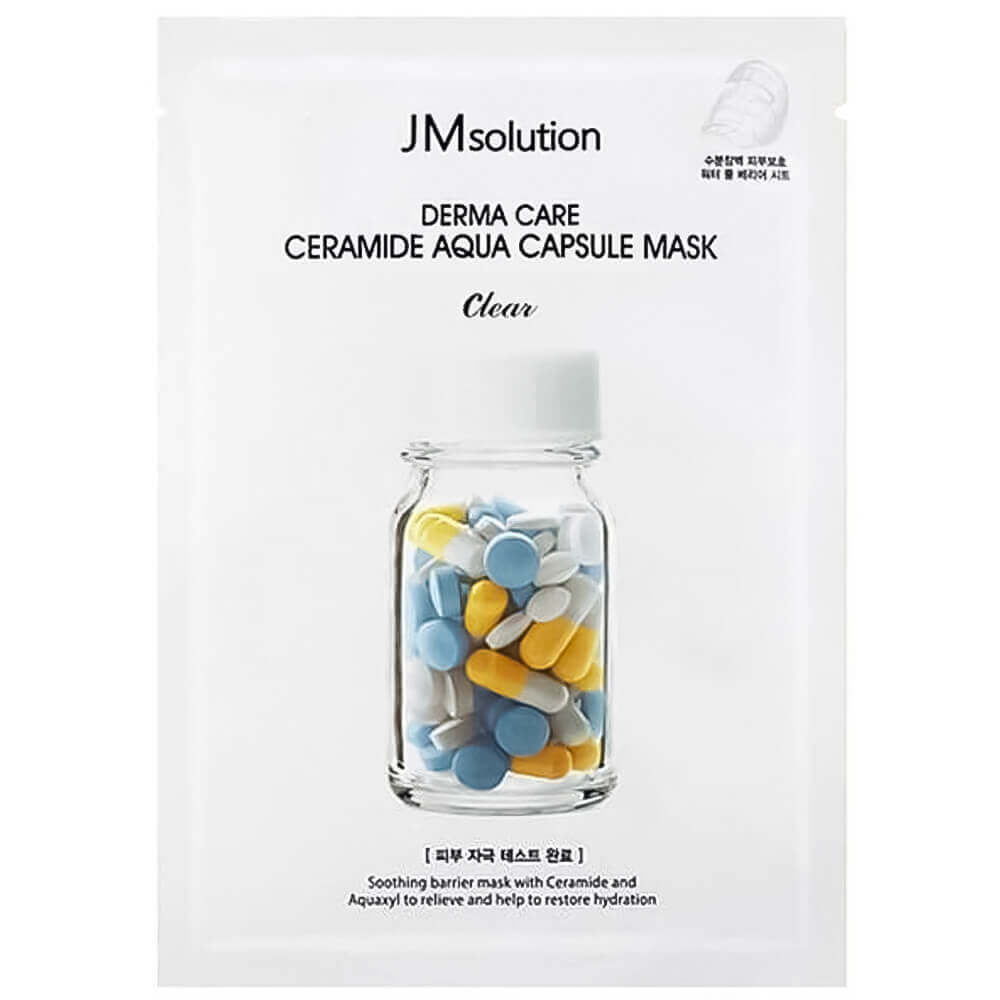 Тканевая маска с керамидами JM SOLUTION Derma Care Ceramide Aqua Capsule Mask