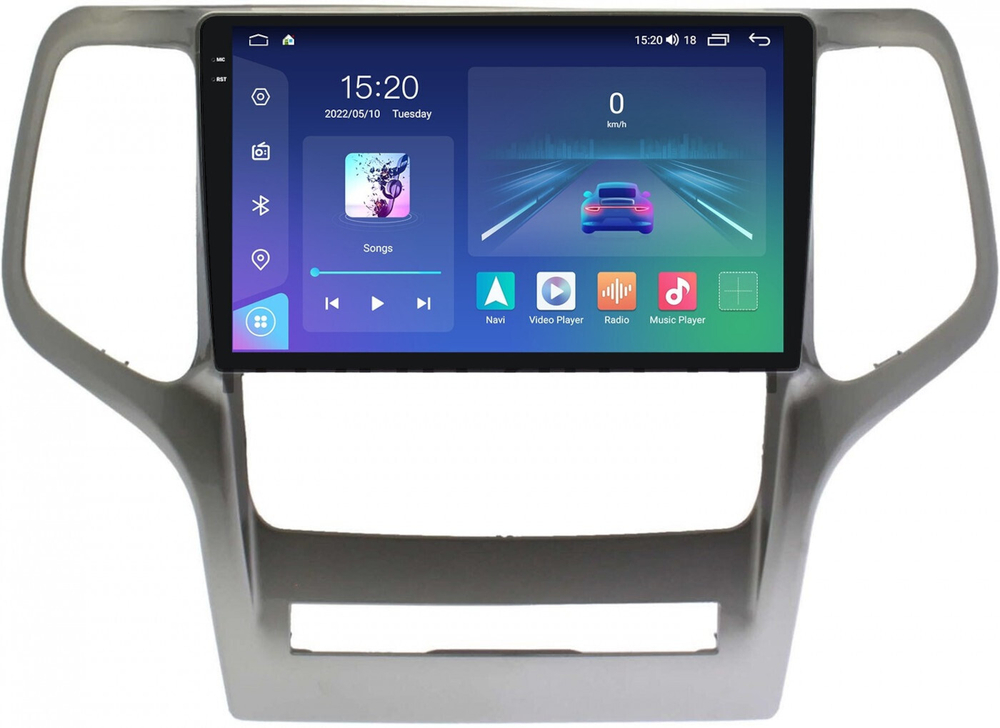 Магнитола для Jeep Grand Cherokee 2010-2013 - Parafar PF088LUX1RN2K на Android 13, QLED+2K, ТОП процессор, 4Гб+32Гб, CarPlay, 4G SIM-слот