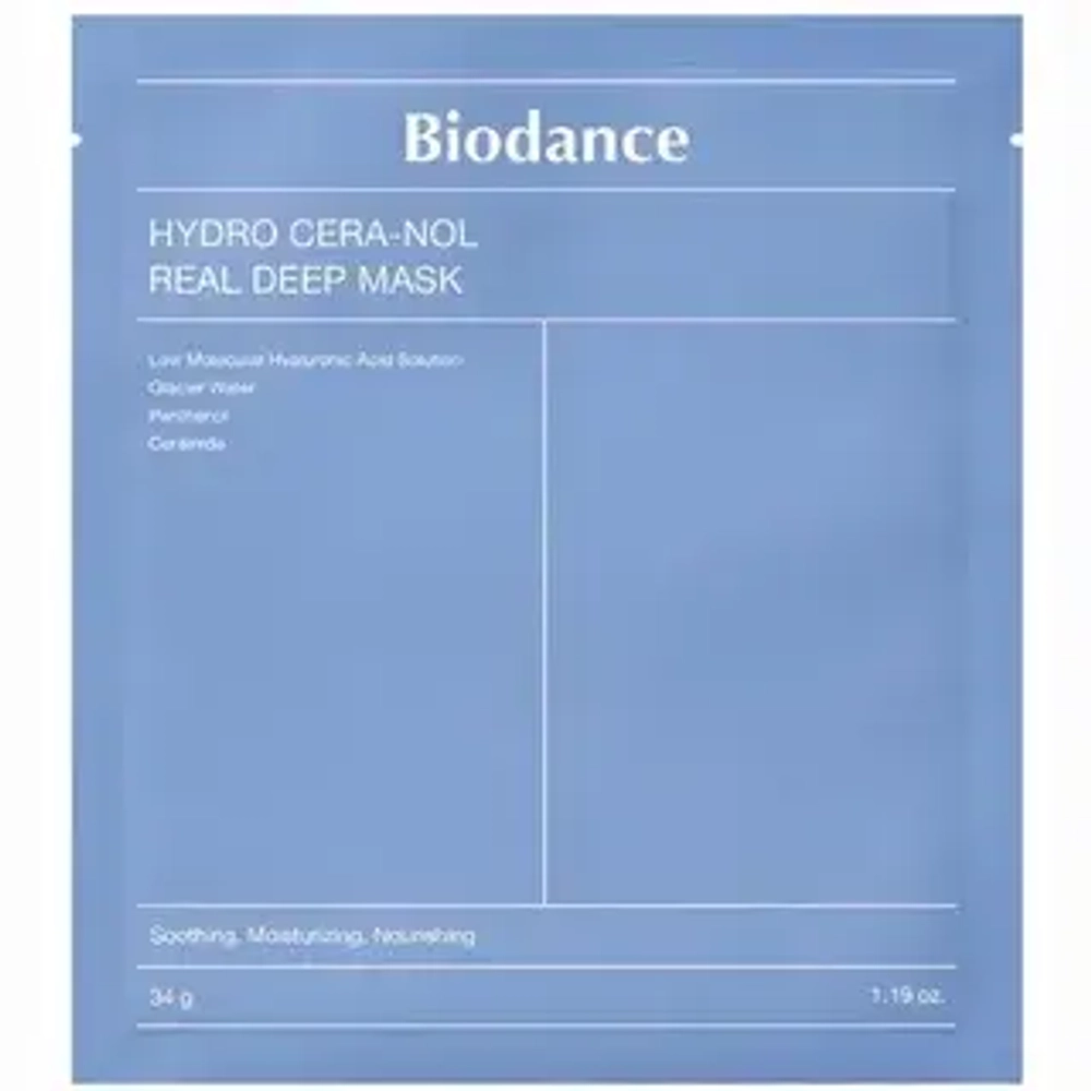 Biodance Ночная гидрогелевая маска с церамидами и пробиотиками против сухости Hydro Cera-Nol Real Deep Mask