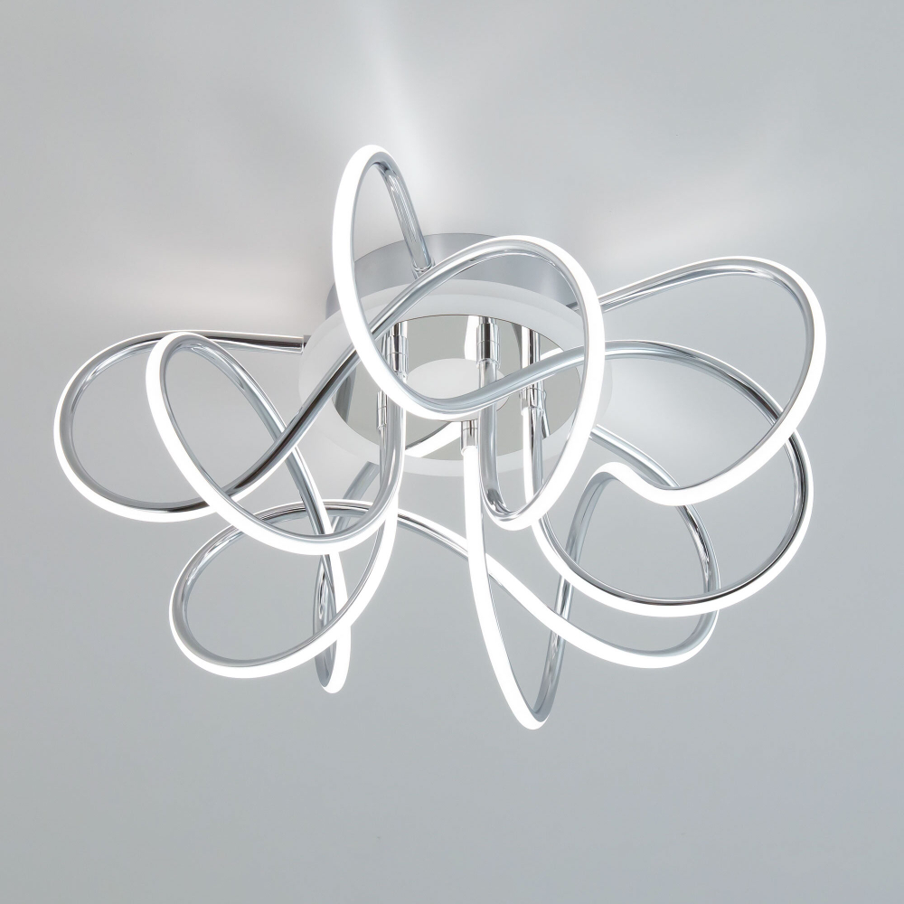 Citilux Джемини Смарт CL229A151E RGB Умная люстра Хром