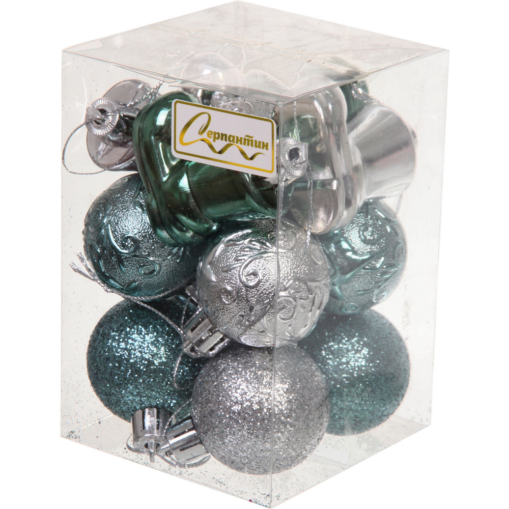 Набор украшений «Волшебное сияние» 4 см (13 предметов),нефрит/серебро