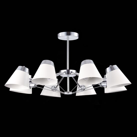 SLE155802-08 Светильник потолочный Хром/Белый E14 8*40W VARIO