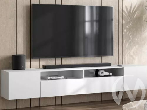 Тумба под ТВ Пекин-1 (белый поры дерева)