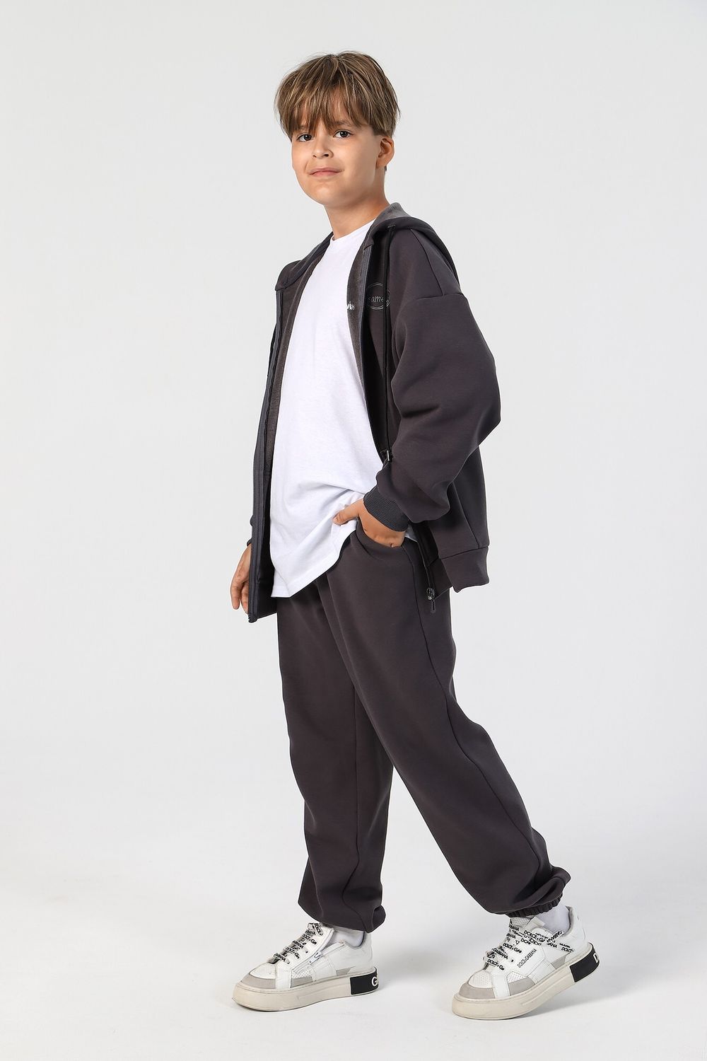 Костюм для мальчика Кай-1 Виотекс ТЁМНО-СЕРЫЙ