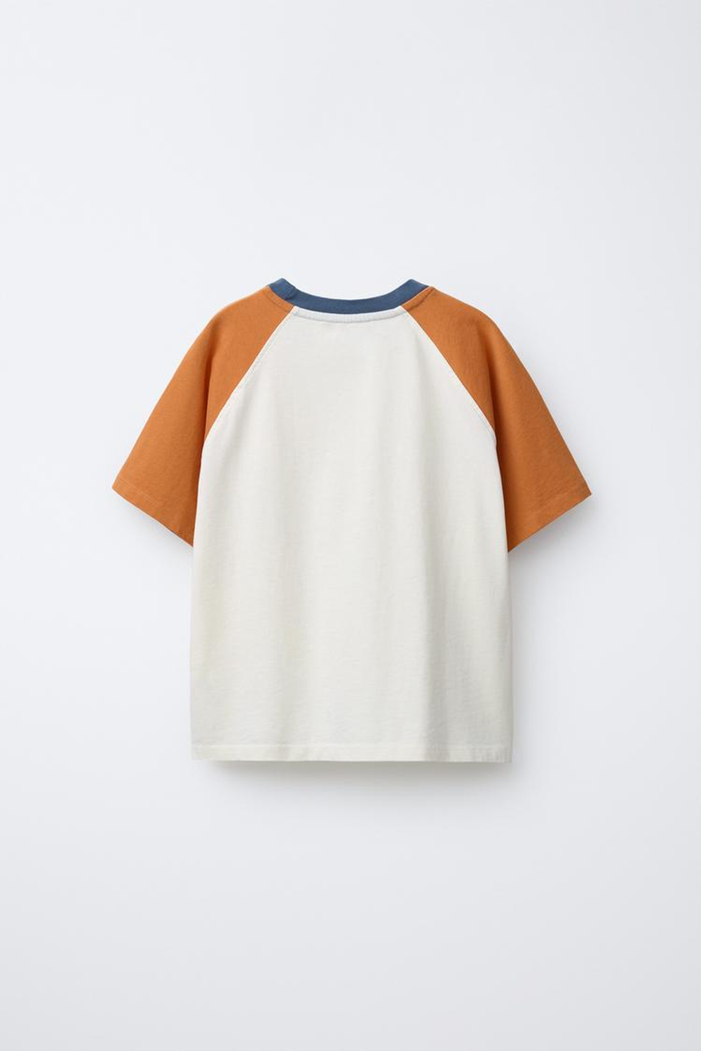 ZARA ФУТБОЛКА РЕГЛАН, ЭКРЮ