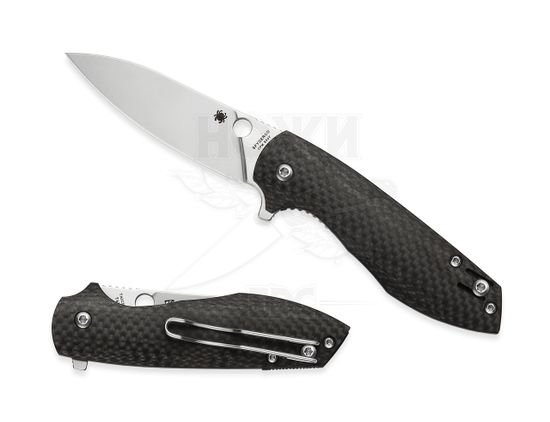 Складной нож Spyderco Positron C195CFP c клинком из стали CPM-S30V, рукоять карбон