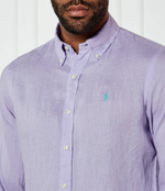 Льняная рубашка POLO RALPH LAUREN - лавандовый(710966294)