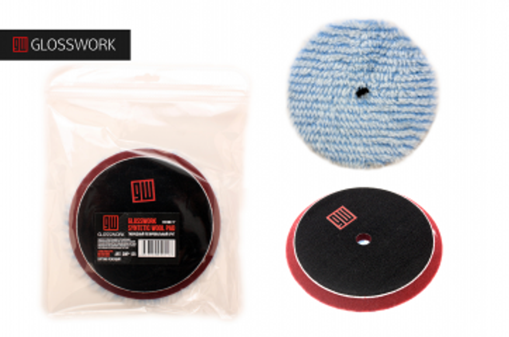 Glosswork Syntetic Wool Pad Гибридный полировальный круг 150мм