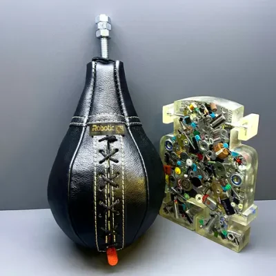 Груша Premium в сборе кожаная Junior (чёрная)