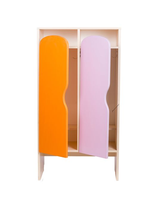 Шкаф детский для одежды "Краски" 2 секции