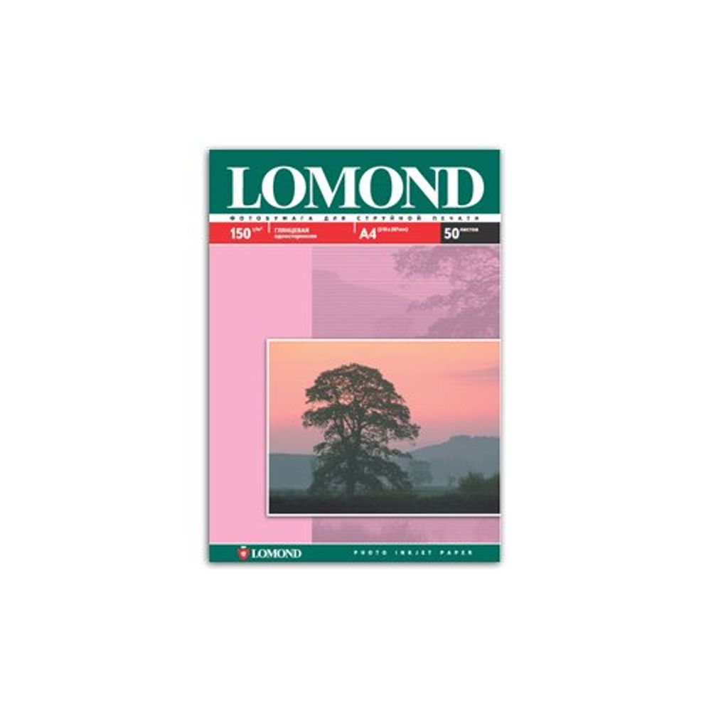0102018 Lomond Бумага IJ А4 (глян.) 150г/м2 (50 л) | Lomond