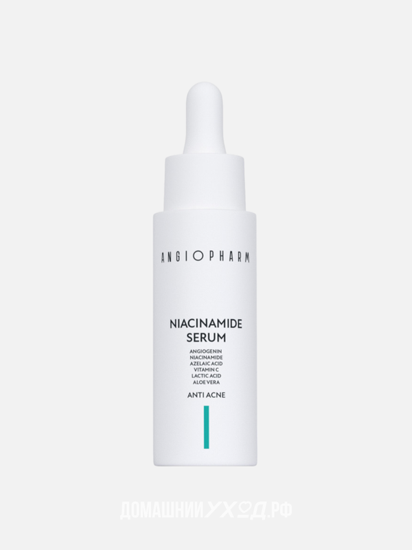 Сыворотка с ниацинамидом для проблемной кожи лица Niacinamide Serum, Ангиофарм, 30 мл