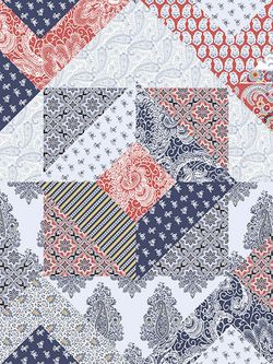 Пододеяльник перкаль Сказка "Пэчворк/Султан" евро на молнии 200x215 см