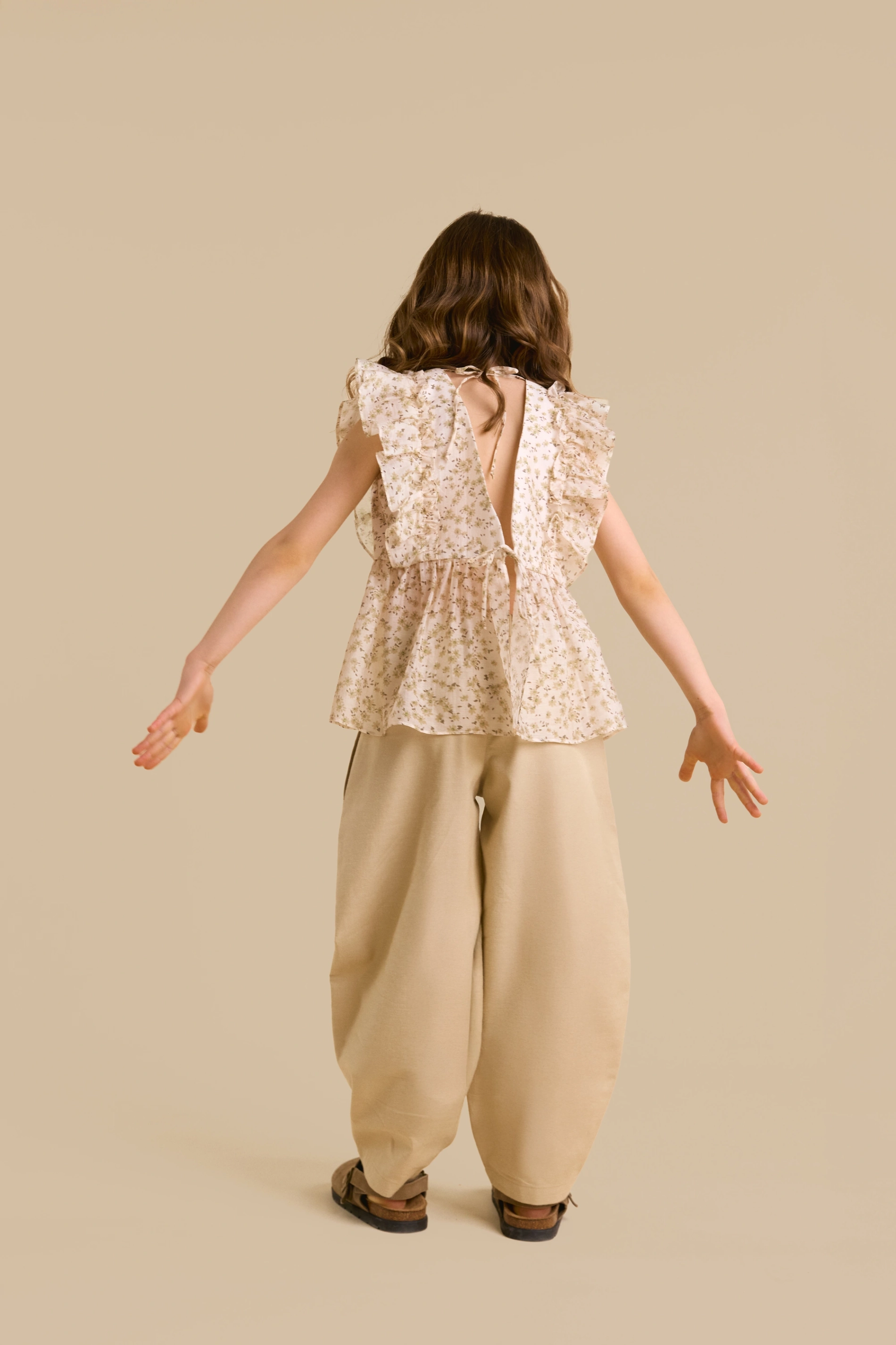 Брюки бананы из фланели