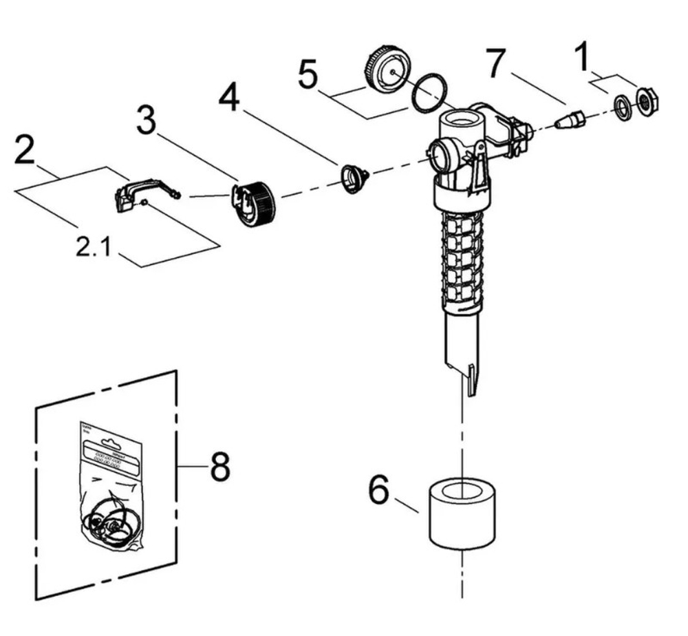 Мембрана для заливной арматуры Grohe