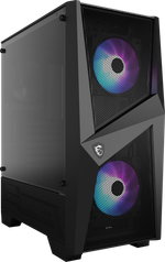 Компьютерный корпус MSI MAG FORGE 100R ATX/mATX/Mini-ITX 2x3.5", 3x2.5", 2xUSB 3.2 Gen1, Audio, Mic, Mid-Tower