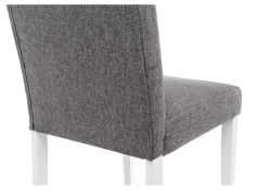 Стул Menson white / fabric pebble