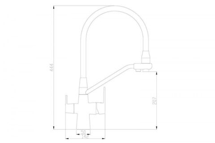 Смеситель Steel Hammer SH 903-6 SATIN для кухонной мойки